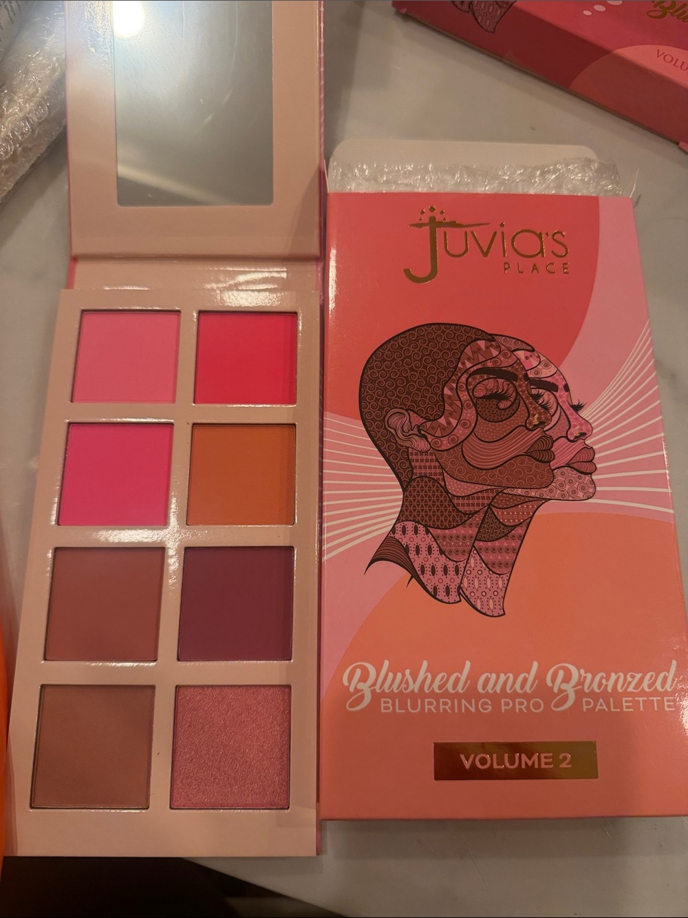 Juvia's Place Blushed and Bronzed Volume 2 - Bright Pink, Coral, Peach, Mauve